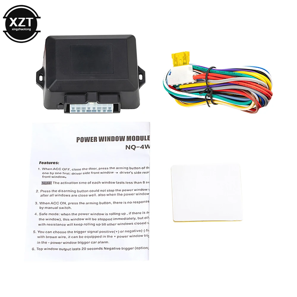 Car Power Window Closer For 4 Doors Auto Close Windows Remotely Module Alarm System Accessories