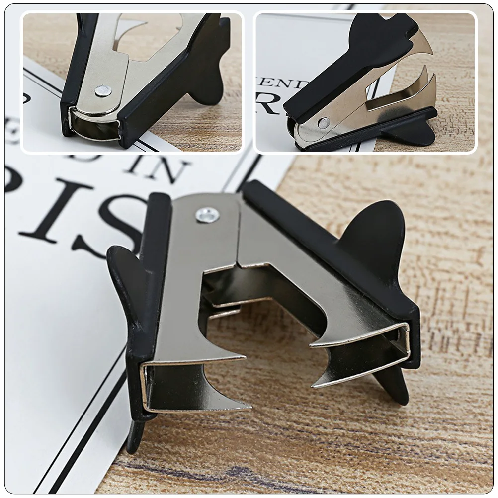 

8pcs Staple Remover Heavy Duty Small Puller Portable Multi use Office Supplies Stainless Steel ABS Efficient Operation Practical