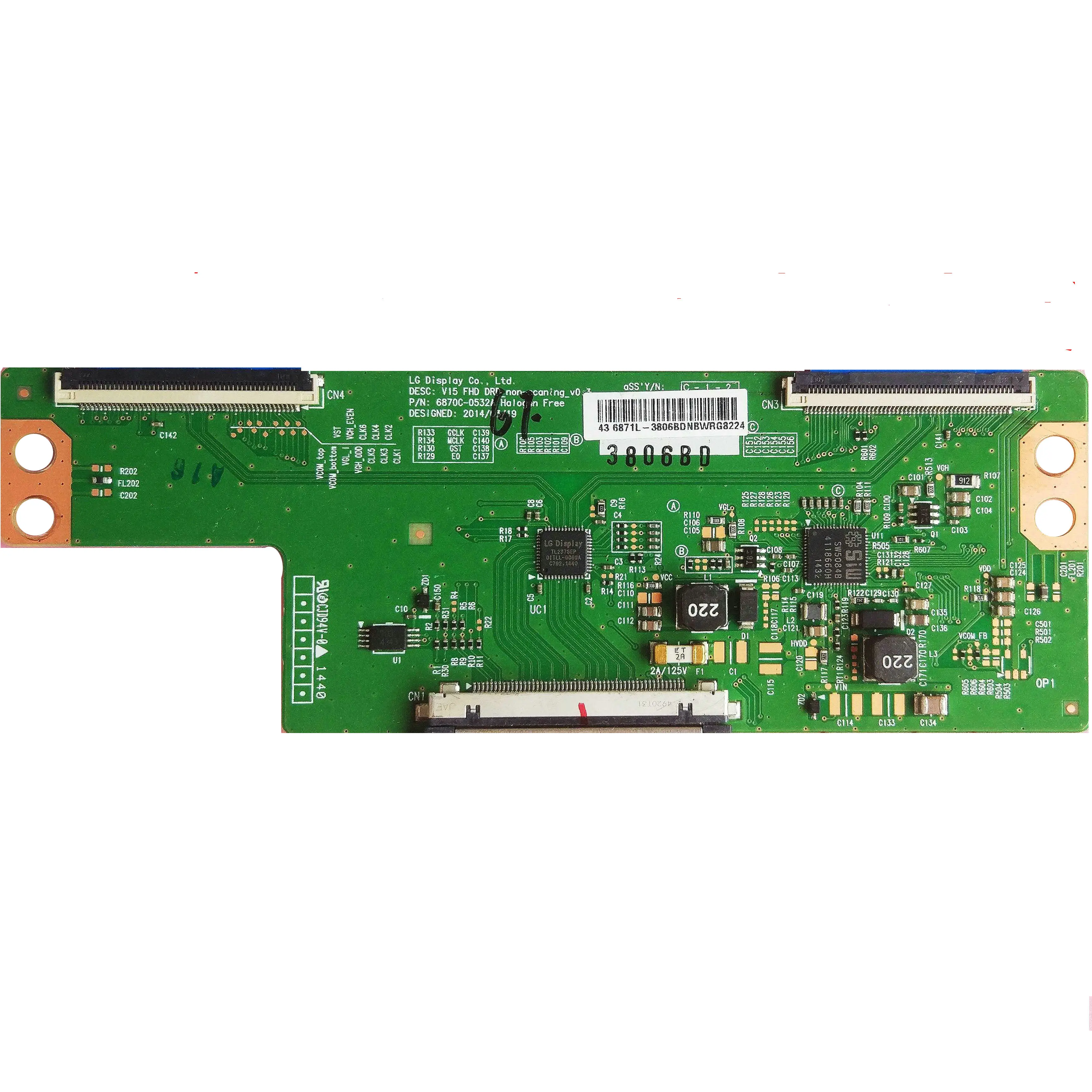 Free shipping! 6870C-0532B  6870C-0532a  LCD TV T-CON   Logic Board  for   TH-55DS610U    HDTV 55LJ550M-UB 55LJ5500-UA