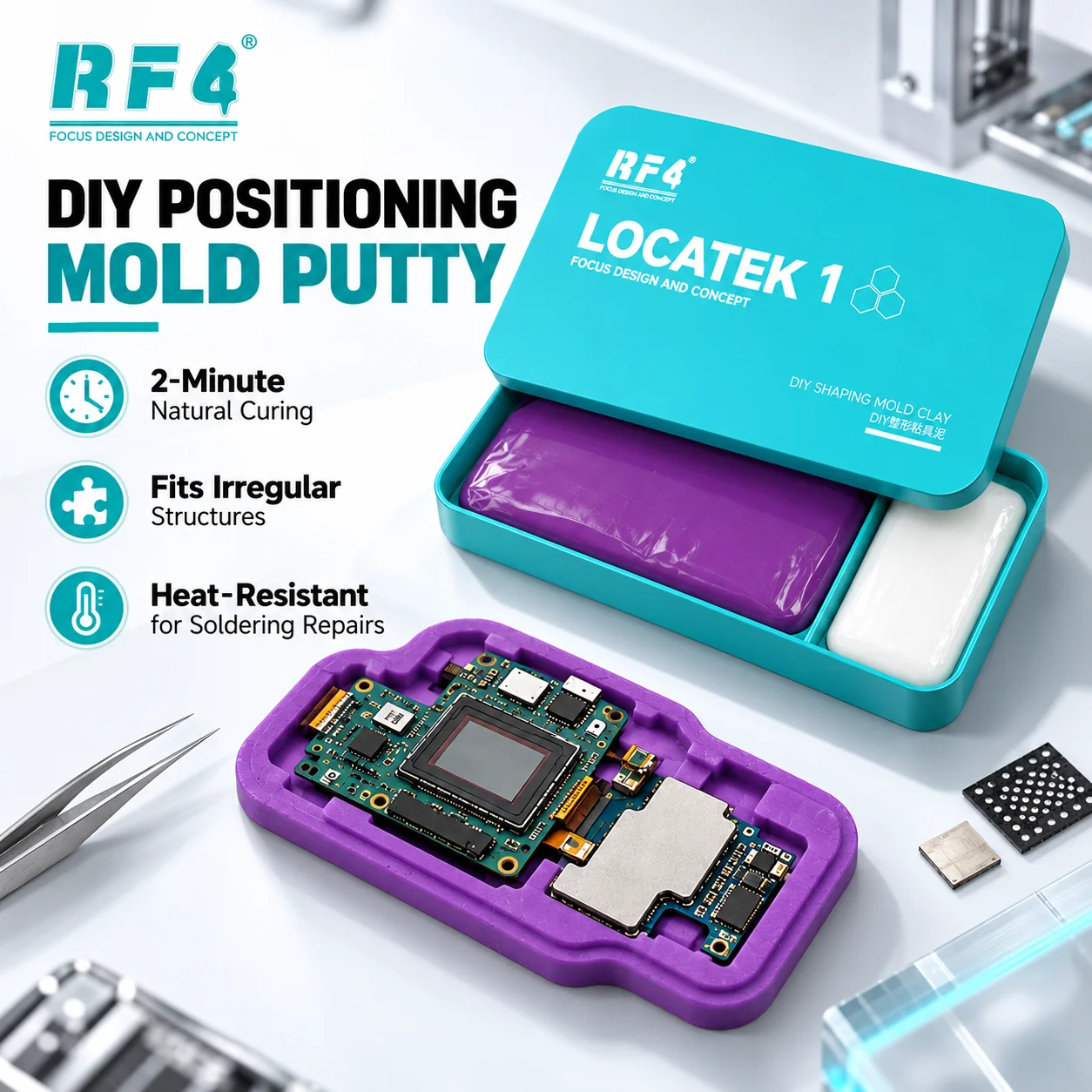 RF4 LOCATEK 1 DIY Positioning Mold Clay Quickly Create Various Structural Positioning Molds Custom Made Conformal Molds  Tools