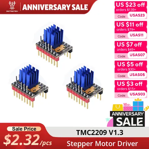 BIGTREETECH TMC2209 V1.3 Stepper Driver for 3D Printers BIQU