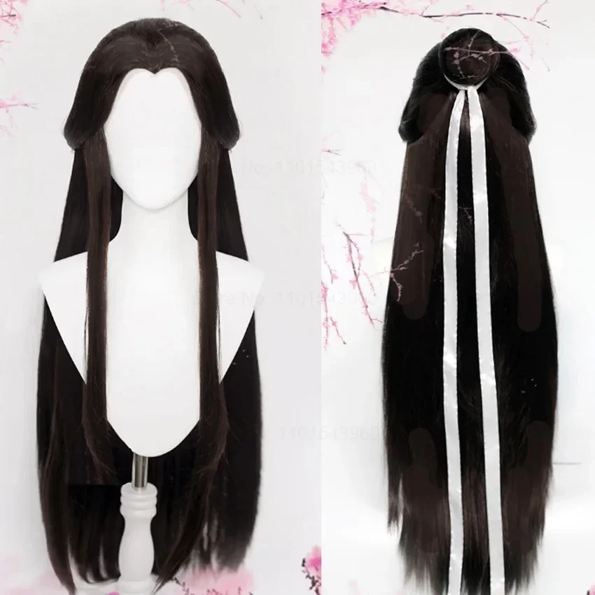 Anime Heaven Official's Blessing Cosplay Xie Lian Wig Black Hair Tian Guan Ci Fu Hanfu Wigs XieLian Cosplay Wig