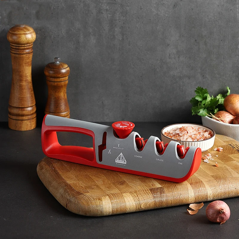 Multifunctionele 4In1 Messenslijper Verstelbare Hoek Keuken Schaar Professionele Slijpmachine Cutter Wiel Slijpgereedschap