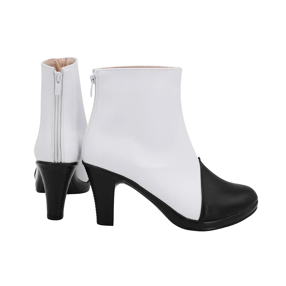 คอสเพลย์อะนิเมะชาร์ลี Morningstar รองเท้าผู้ใหญ่ผู้หญิงบูทหนังรองเท้าบูทส้นสูงสั้นเครื่องประดับเครื่องประดับชุด