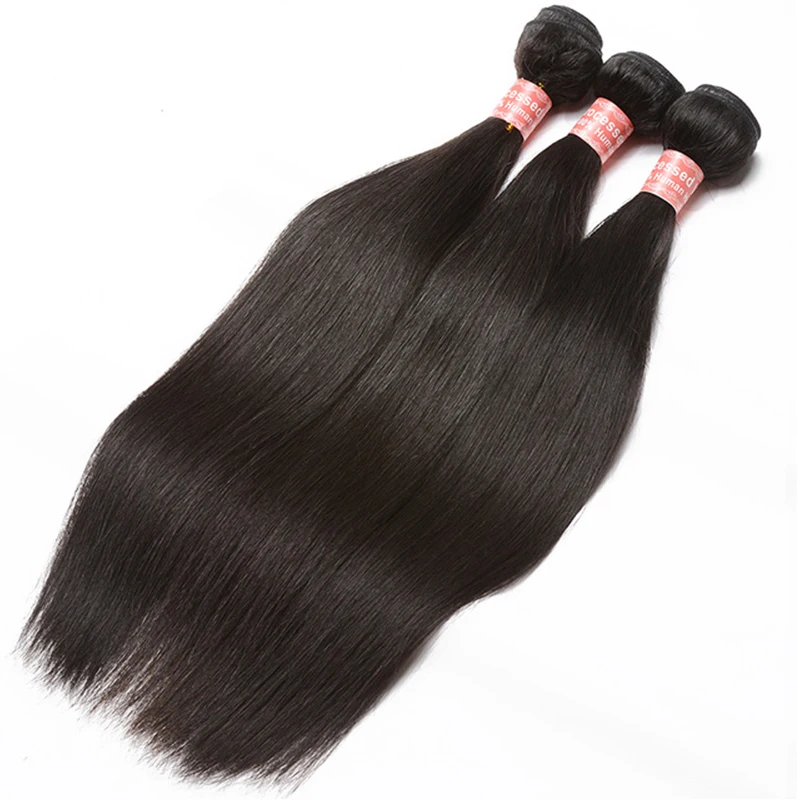 Body Wave Human Hair Bundles With Closure Brazilian Remy Human Hair Bundles 4X4 Lace Closure Silk Straight Hair For Black Women