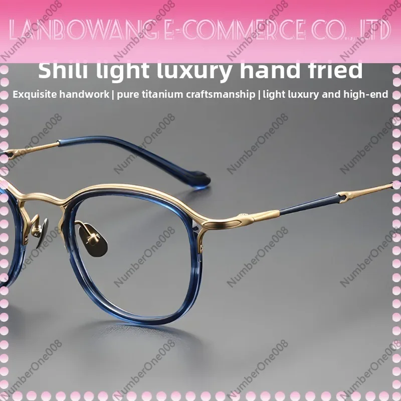 Designer Retro Pure Titanium Polarized Sunglasses for Men, High Quality Eyeglasses