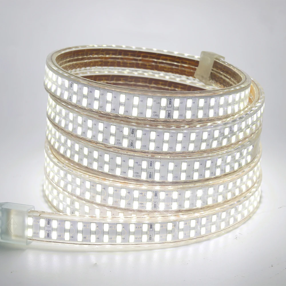 240leds/m SMD 5730 led strip 220v 110V flexible waterproof led tape 5630 1m 2m 5m 10m 20m 50m 100m + Power EU plug / US plug