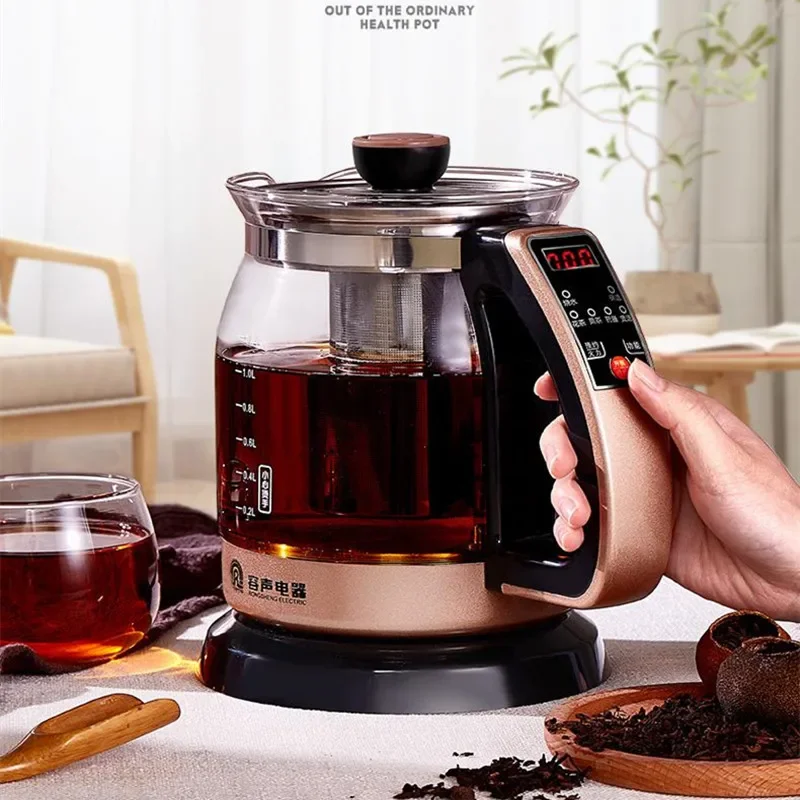 Electric Glass Teapot, Auto Tea Maker with Temperature Control & Keep Warm, Water Boiling Cooker Home Appliance