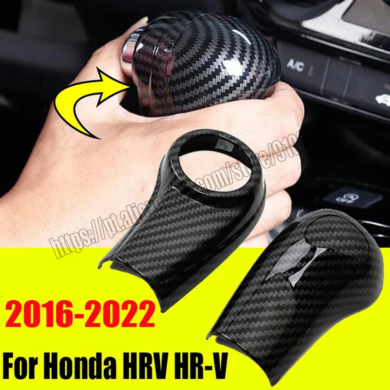 

Накладка на ручку переключения передач из углеродного волокна ABS, для Honda Vezel HRV HR-V 2016-2022