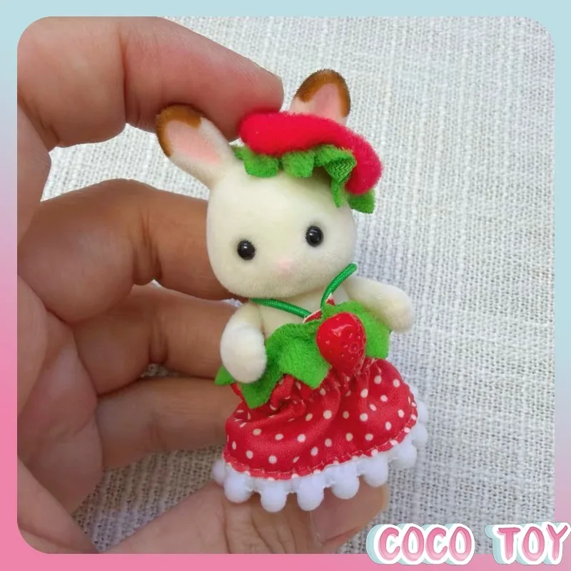 [Authentic] Sylvanian Families New Hot Limited Strawberry Baby Furniture Series Pretend Play Doll Collectible Gift for Fans view 4