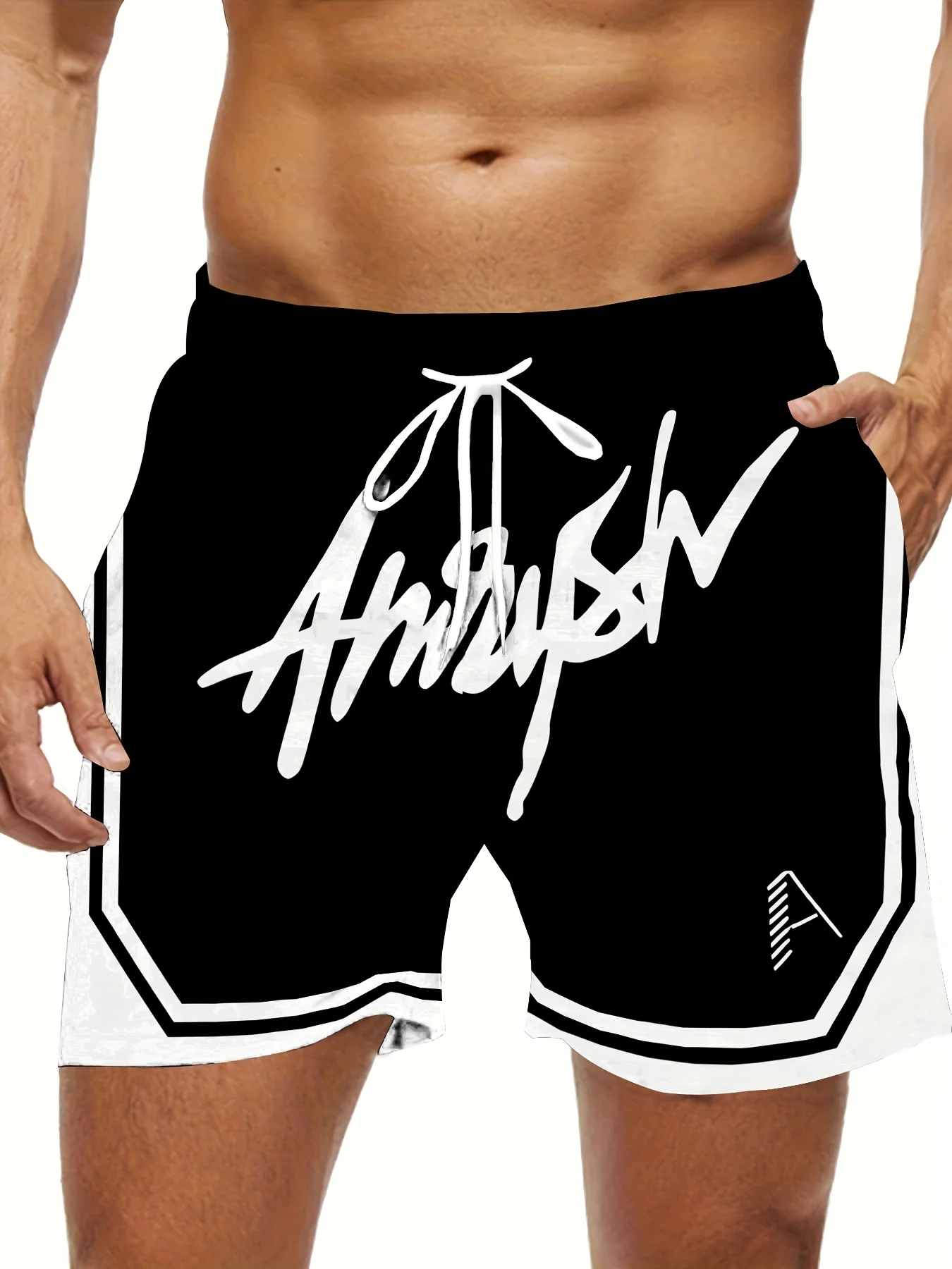 

2025 Новые мужские модные шорты с принтом, легкие роскошные уличные шорты в стиле хип-хоп, повседневные дышащие трендовые шорты премиум-класса