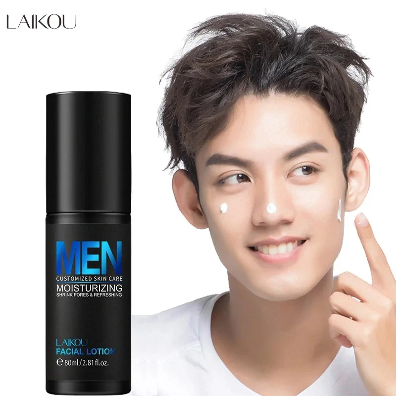 

LAIKOU Men Lotion Refreshing Moisturizin Whitening Oil Control Shrink Pores Anti-Wrinkle Improve Dry Skin Face Care 80ml