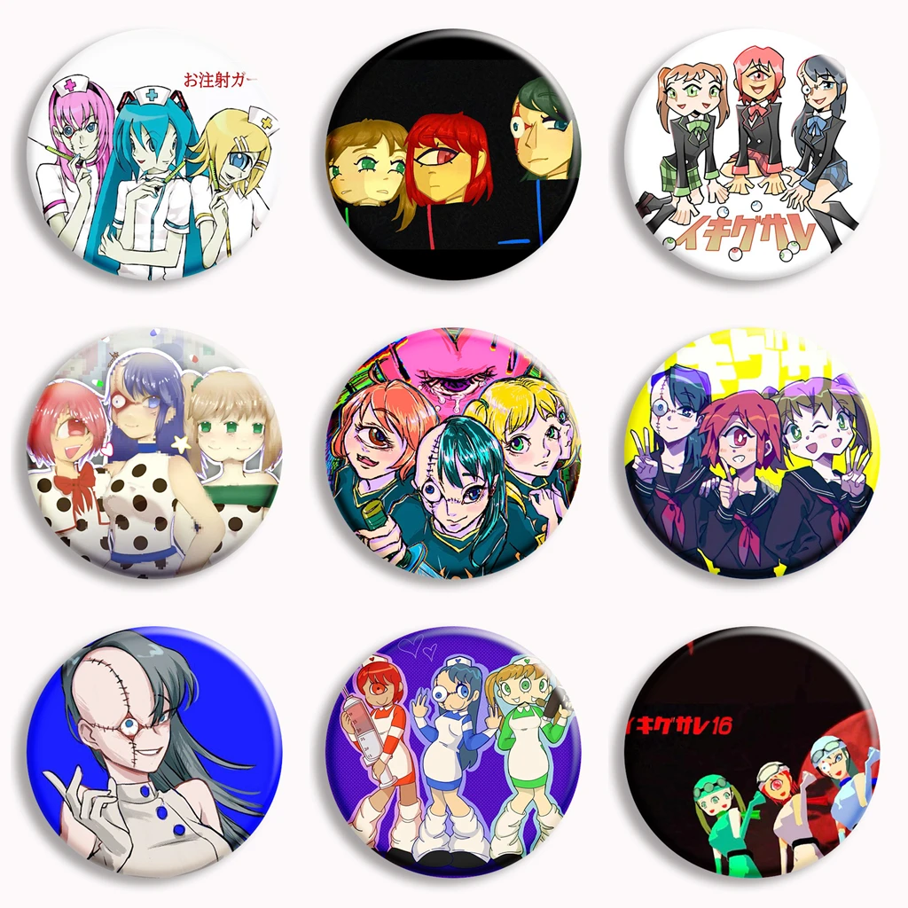 Ikigusare Anime Soft Button Pin イキグサレ Cartoon Brooch Ichigo Niigo Badge Bag Decor Accessories Fans Collect Party Gifts