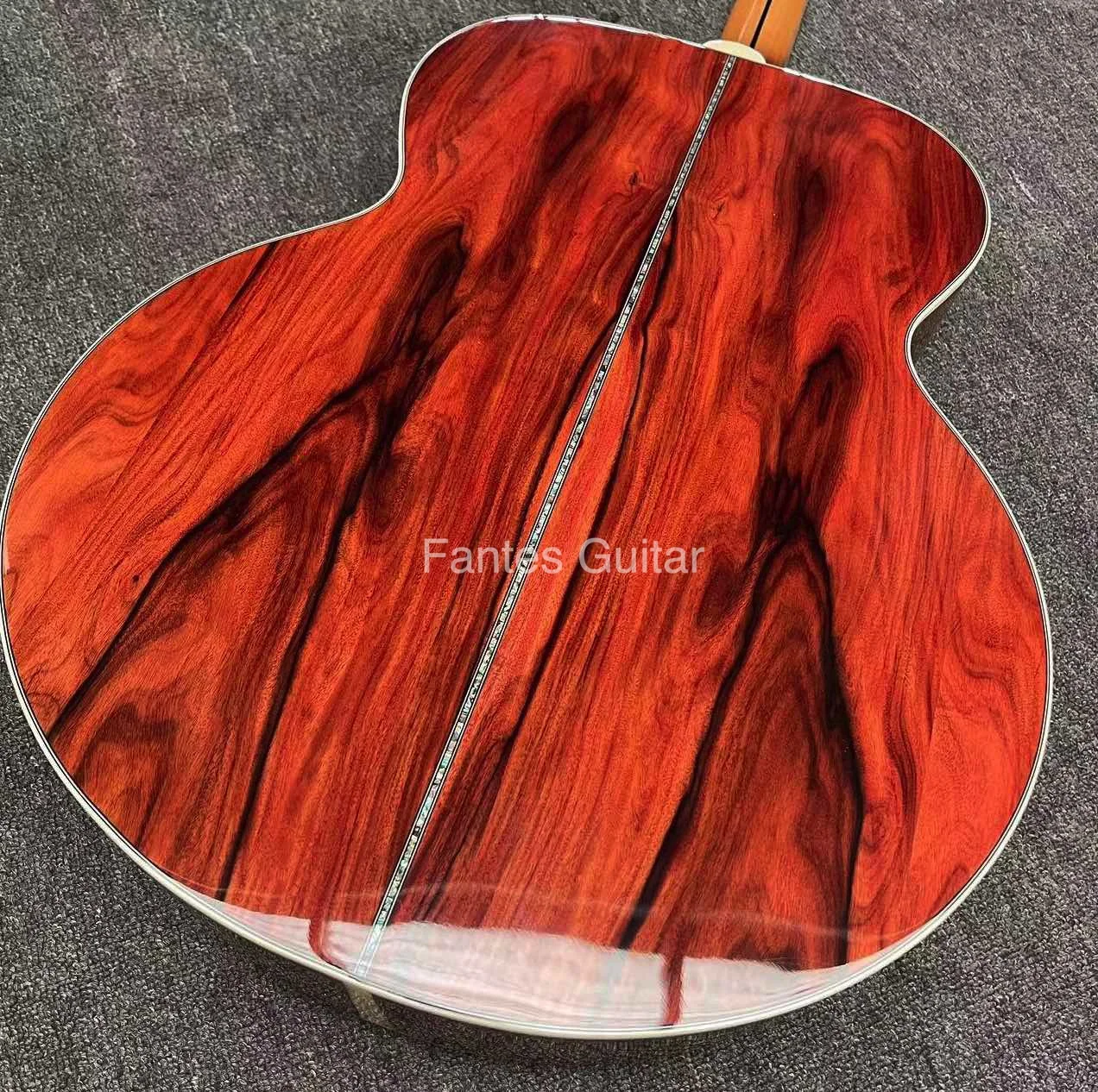 Custom Bob Dylan SJ200 Style Sunburst Color Cocobolo with Double Pickguard Acoustic Guitar Rosewood Bridge