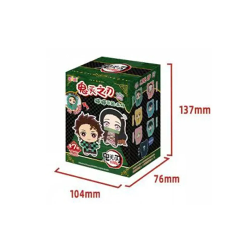 Nowy EAKI 100% Oryginalny Demon Slayer Kimetsu No Yaiba Cat Paradise Party Series Blind Box Brelok Figurka Niespodzianka Kolekcja Prezent