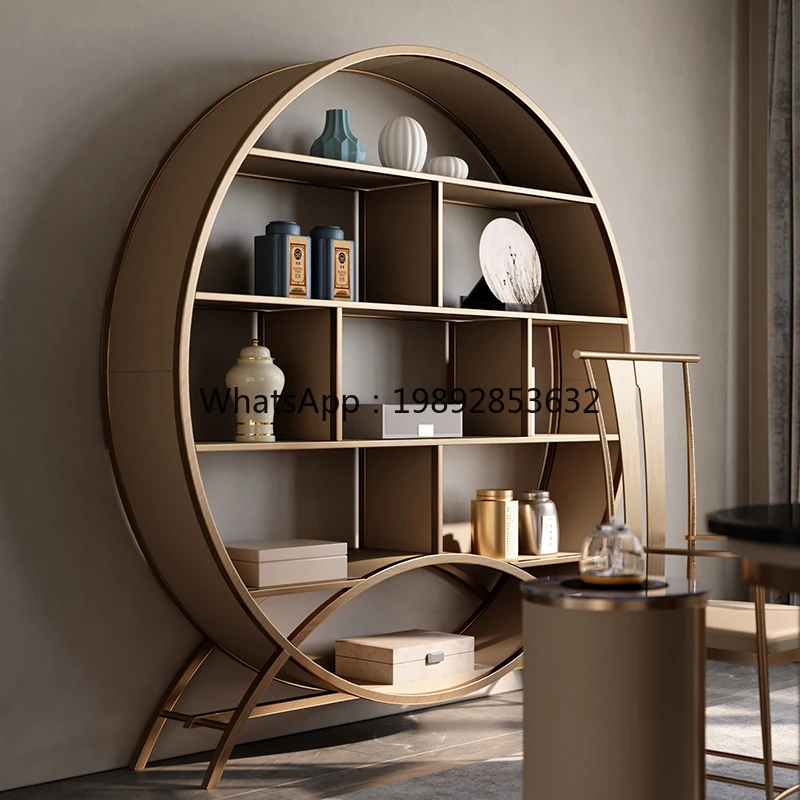 YFY Bookshelf Modern Minimalist Custom Bookshelf Villa Study Decorative Shelf Designer Edition