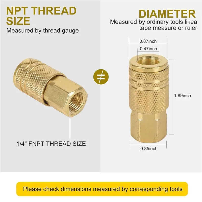 A84X-45Pcs Air Hose Fittings Kit, NPT 1/4