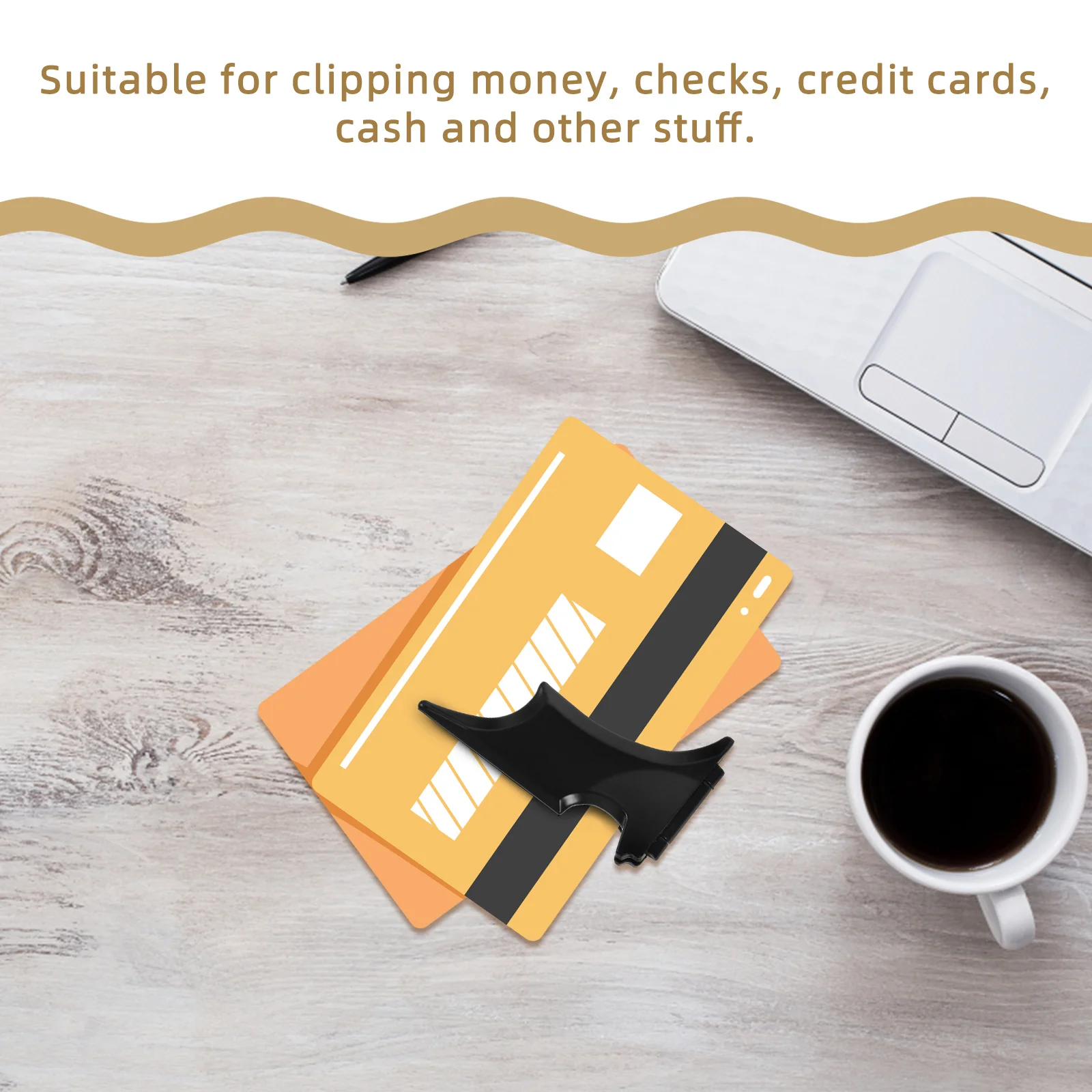 Bat Money Clip Small Check Stainless Wallet Clamps Fixing Storage Office Paper Clips Practical