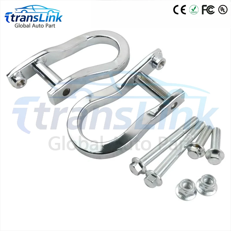 84072462 23236698 2X Chrome Tow Hooks Suit For Chevrolet Silverado Sierra 1500 07-19 High-quality automotive parts