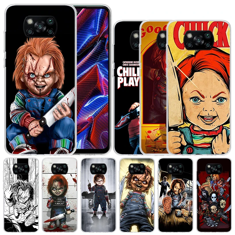 Cult of Chucky Child's Play Soft Cover for Xiaomi Poco X5 Pro X4 Gt X3 Nfc M5S Print Phone Case M4 M3 M2 F3 F2 F1 Mi Note 10 Lit