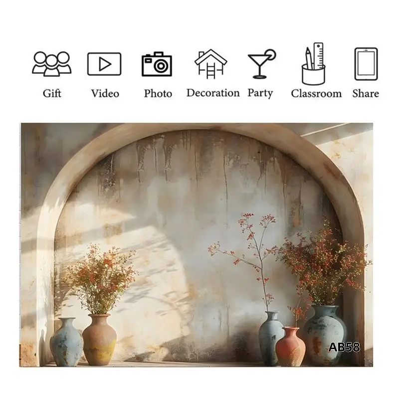 

210X150cm Photography Background Fabric Simple Plant Arch Studio Indoor Atmosphere Photography Background Fabric