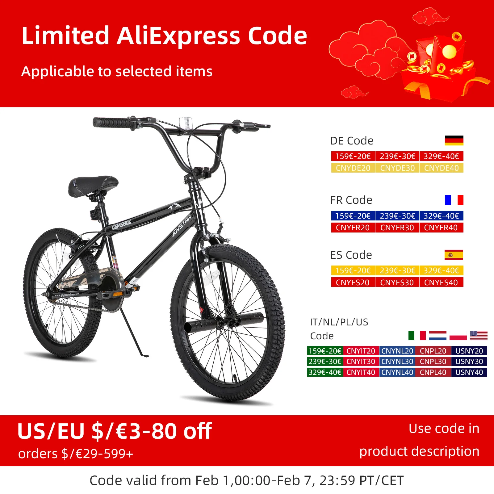 JOYSTAR 20 Inch BMX Bike for Kids, Freestyle Kids' Bicycles for Boys Girls Beginner Level Riders, Dual Hand Brakes, Single Speed