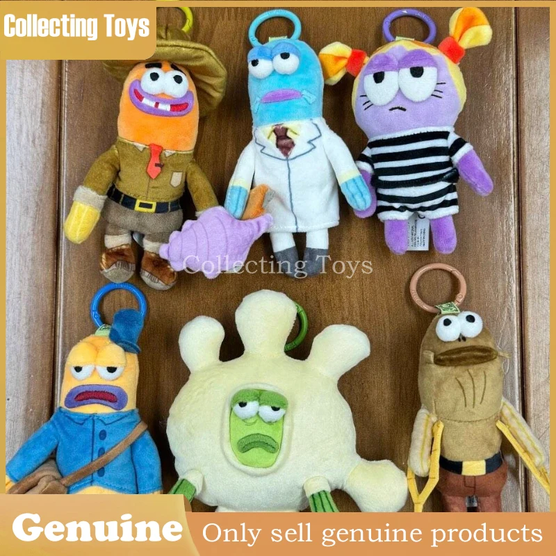 

Genuine Pop Mart Bikinibottom Buddies 2 Whimsical Series Plush Blind Box Keychain Pendant For Bag Decoration Collectible Figures
