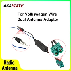 AKAMATE For VW Radio Dual Connections Radio Cable Adapter Cable