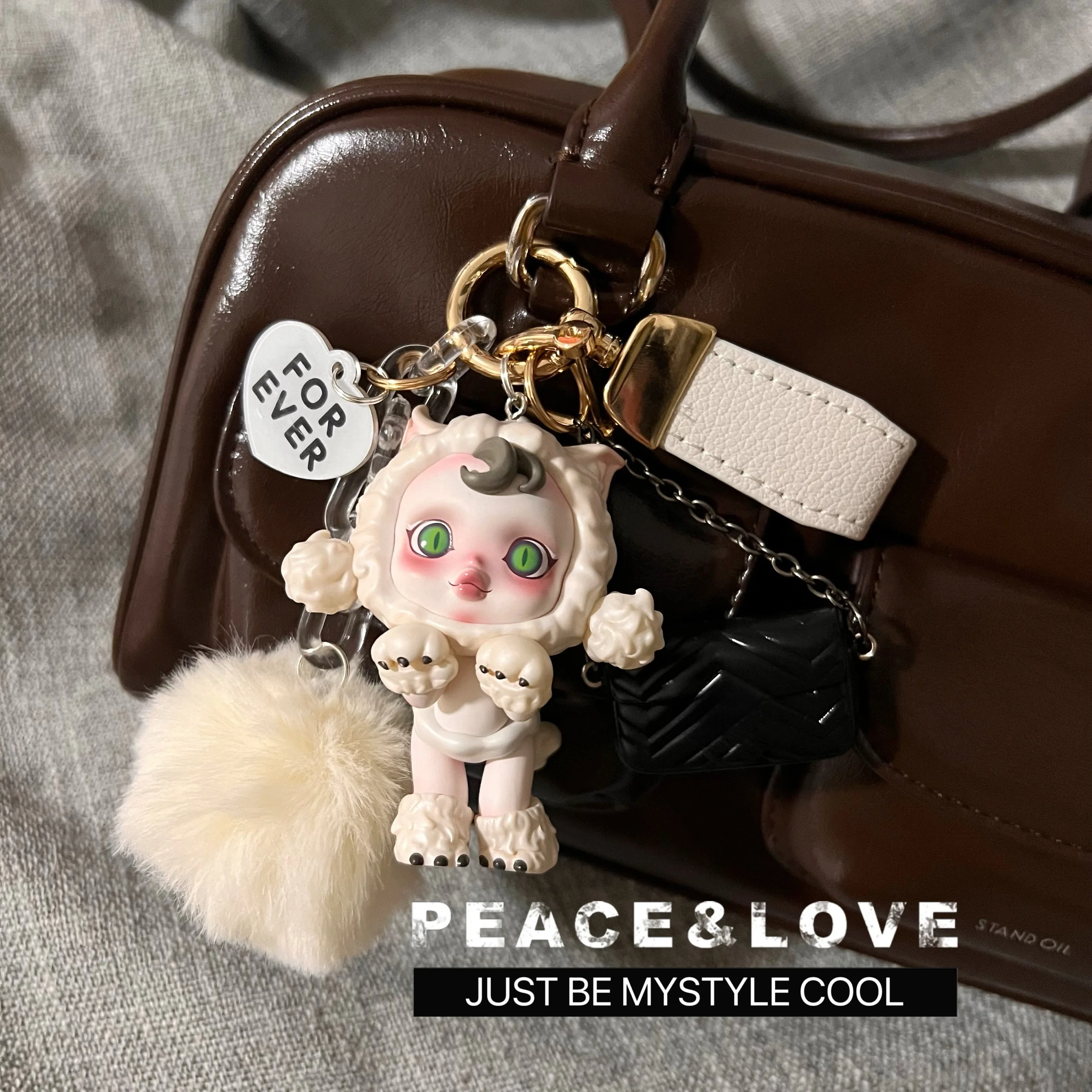 

New Genuine Pop Mart Blind Box Skullpanda Voice Weekly Wonderland Front Ink Plum Keychain Bag Pendant Gifts In Stock