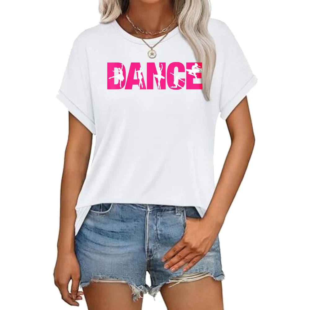Funny Dance Design Graphic Printed Dancing T-Shirt Cotton Summer Short Sleeve Man Women T Shirt Casual Fashion Harajuku Y2k Tees