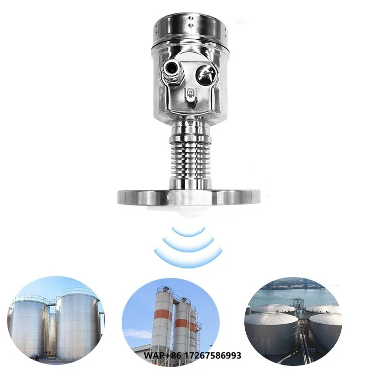 Non-contact  tank radar Level Sensor, 1 mm Accuracy, Metal Material, Suitable for Power Plant System to Display High Level