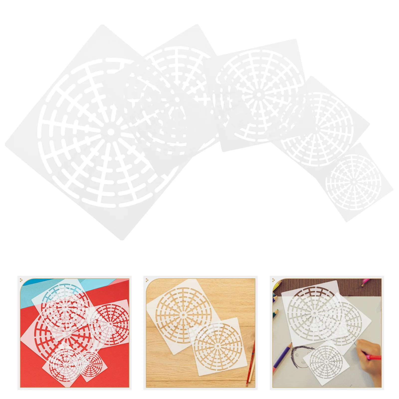 

10Pcs Reusable Stencil Painting Kit Easy Use Mandala Template for Furniture Decor Kids Education Artistic Stone Design Projects