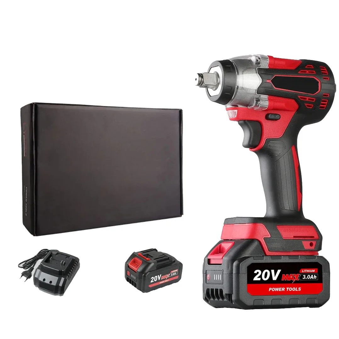 Индивидуальный ручной электрический ударный гайковерт 20 В, бесщеточный перезаряжаемый ударный гайковерт CE