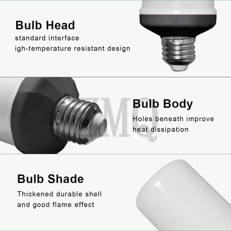 E27 LED لهب مصابيح كهربائية 4 طرق حفلة لهب تأثير أضواء محاكاة أضواء النار لمبة مهرجان حديقة إضاءة ديكوريّة AC85-265V