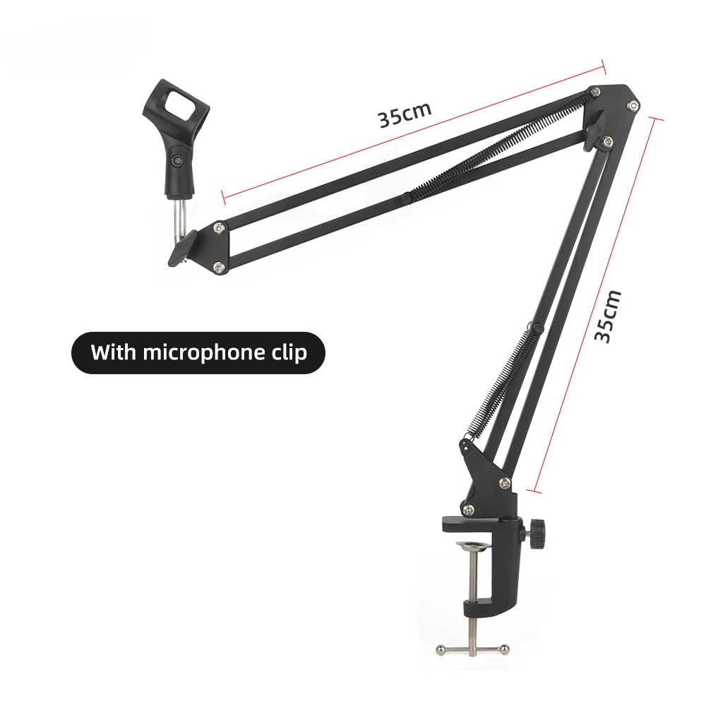 Universal mic Lazy person cantilever brackets 360 degree rotatable metal base holder cameras microphone phone arm stand