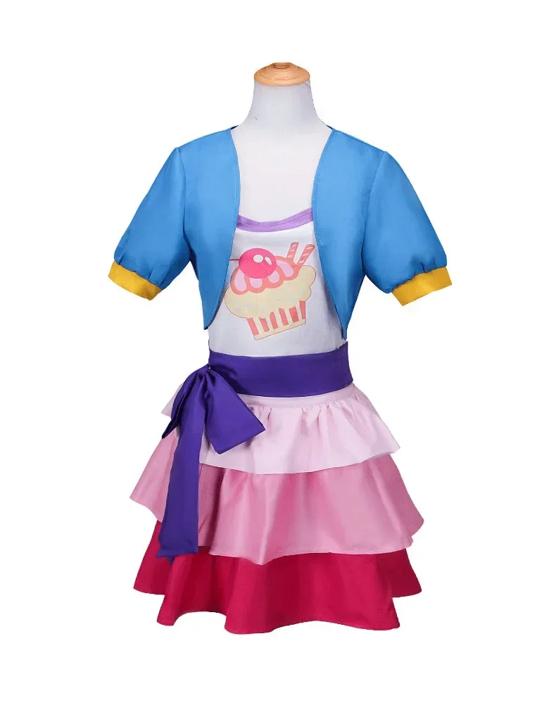 My Girls Women Little Pony Pinkie Pie Human Cosplay Costume Female Men Pink Halloween Carnival Costumes Custom Made Size