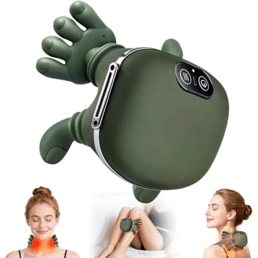 

Shoulder and Neck Massager, Bionic Heated Massager, Neck Massager with Fingers, 4D Kneading Massage, Simulates a Real Palm Mass