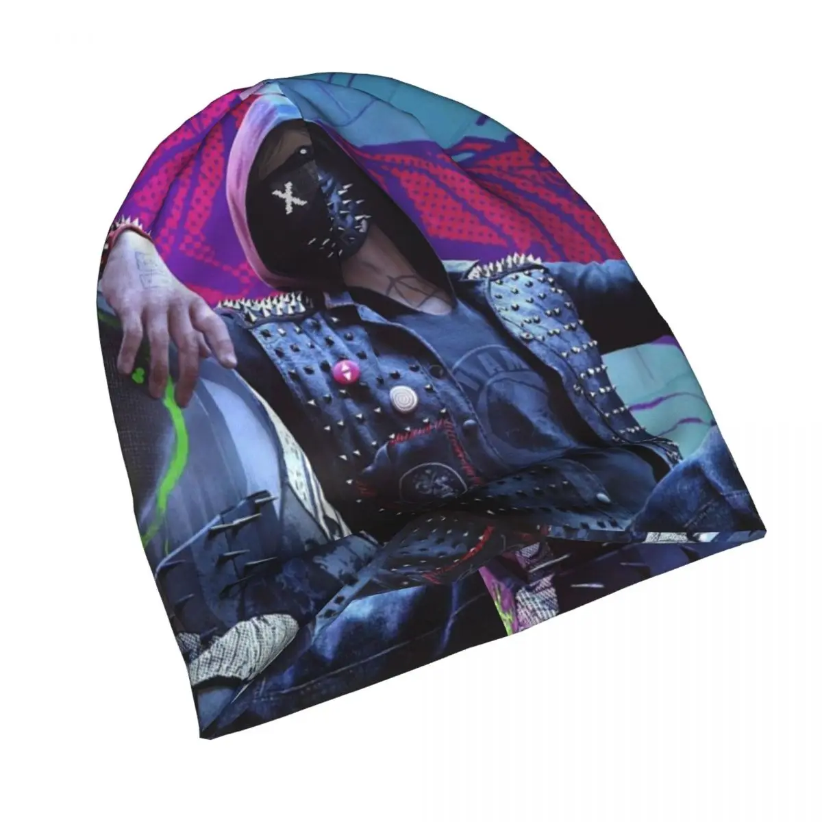 مشاهدة الكلاب 2 ماركوس القرصنة لعبة 1 الرجال النساء الكبار بيني قبعات محبوك بونيه قبعة دافئة موضة الخريف الشتاء Skullies القبعات