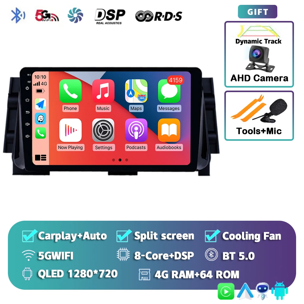 Qualcomm Snapdragon Android 15 Carplay Auto Radio Multimedia Speler Voor Nissan Kicks Micra P15 2016-2020 Dsp Autoradio GPS - afbeelding 1