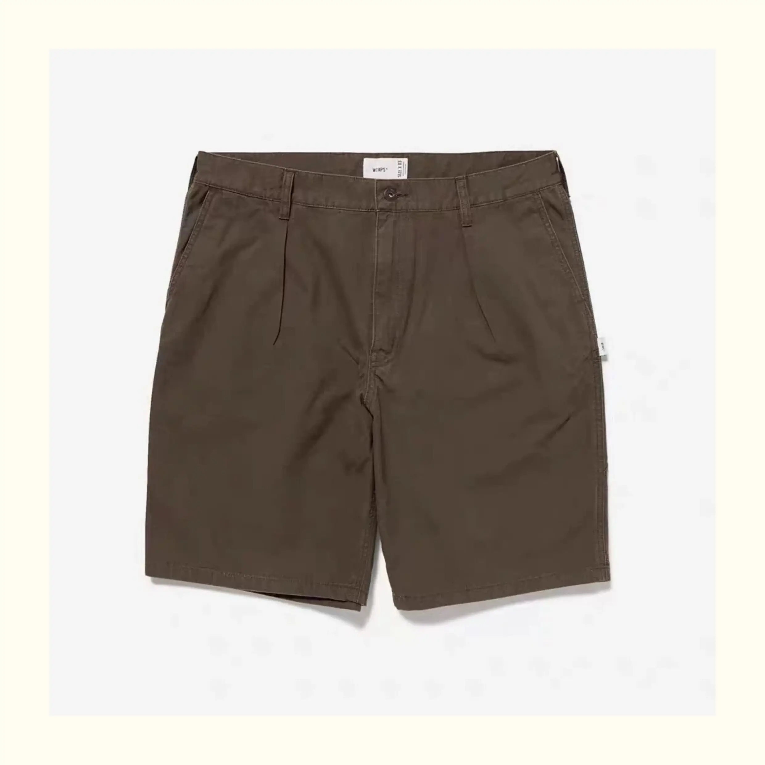 WTAPS 26SS Men Embroidered Workwear Shorts Loose Fit Washed Distressed Japanese Casual Summer Cargo Shorts