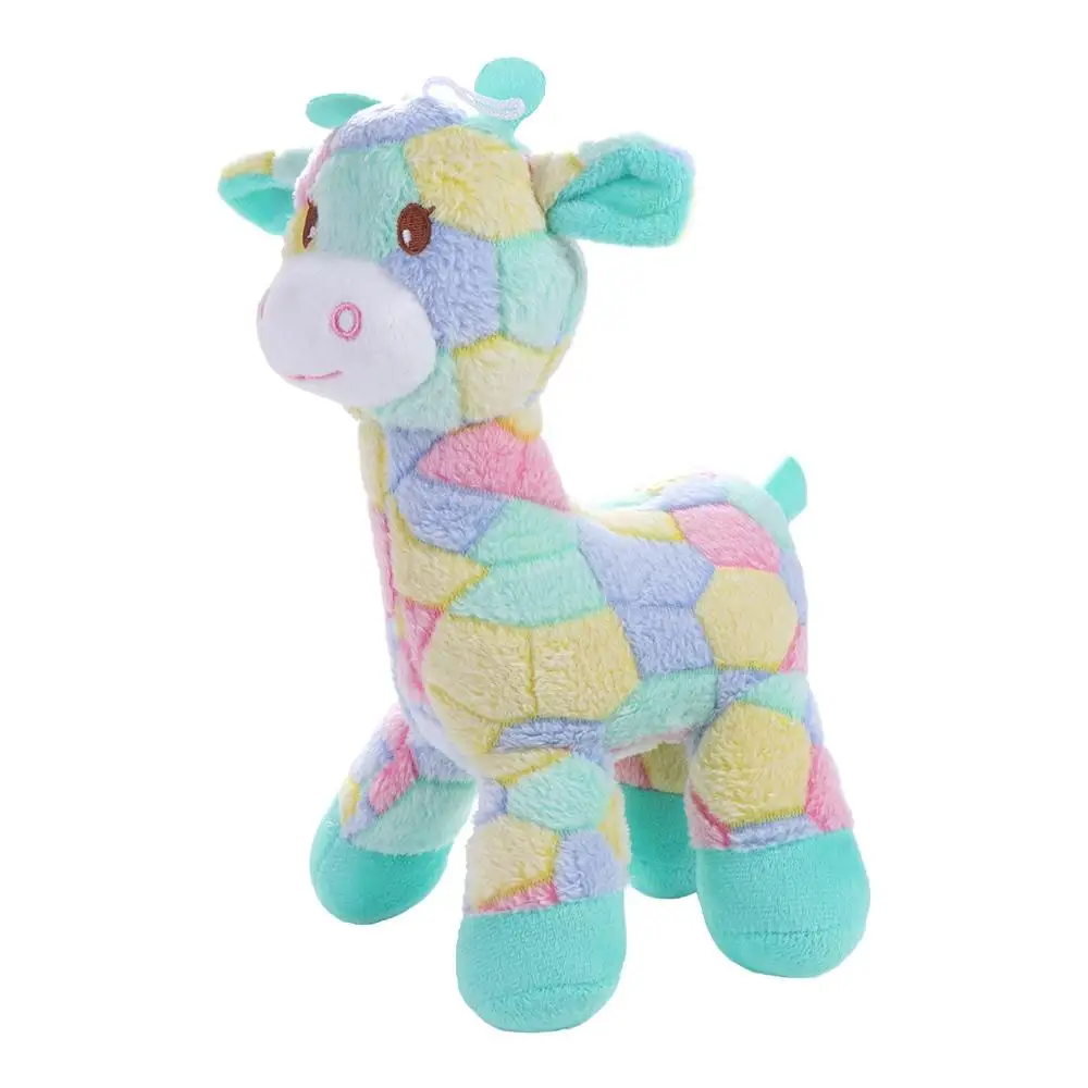 30CM Rainbow Giraffe Soft Plush Pillow Bed Sofa Decor Home Decor Giraffe Doll Stuffed Toys Fawn Plush Toy Gifts for Children