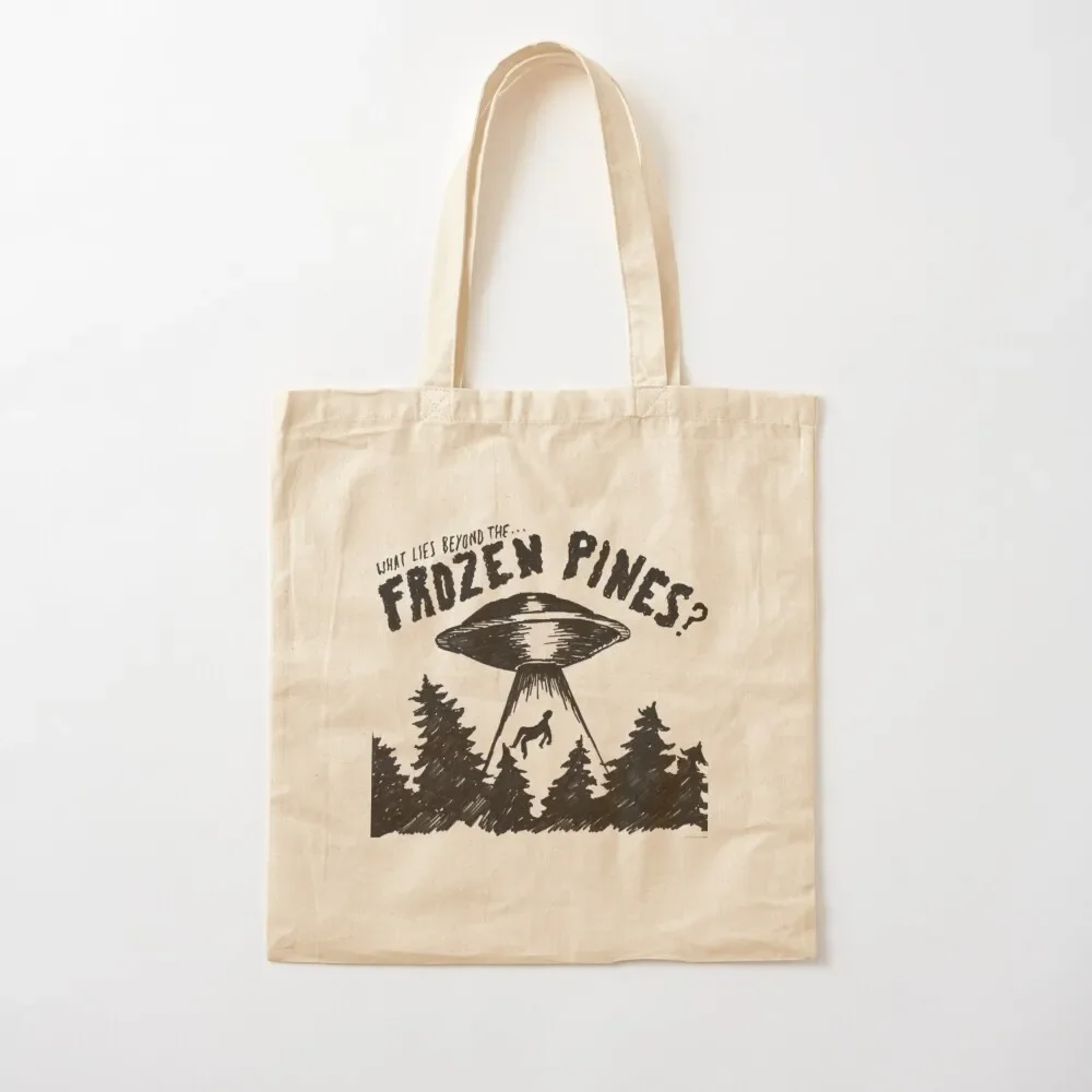 

Frozen Pines Tote Bag custom canvas bag shopping bags foldable canvas shopping bag Customizable tote