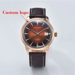 Cocktail Men's automatic waterproof watch Double Dome sapphire Crystal shell Dive Clock Date Watch can be customized logo