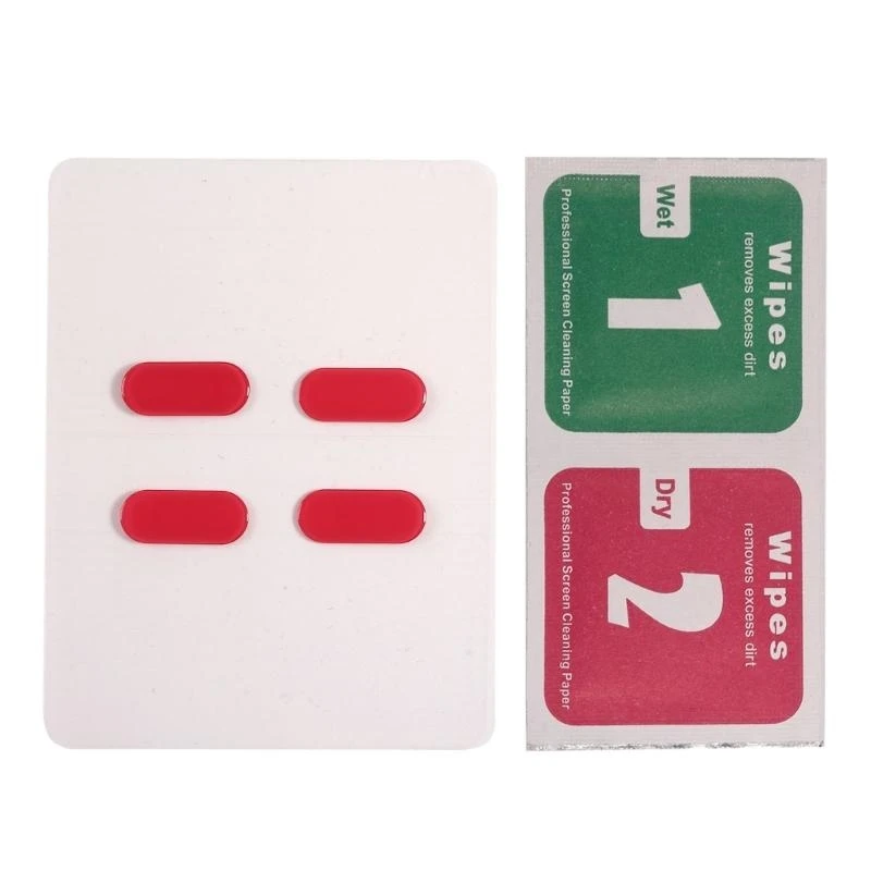 1Set Glass Mouse Feet Mouse Skates Sticker Pad Rounded Glides Curved Edges Replacement for G304 G305
