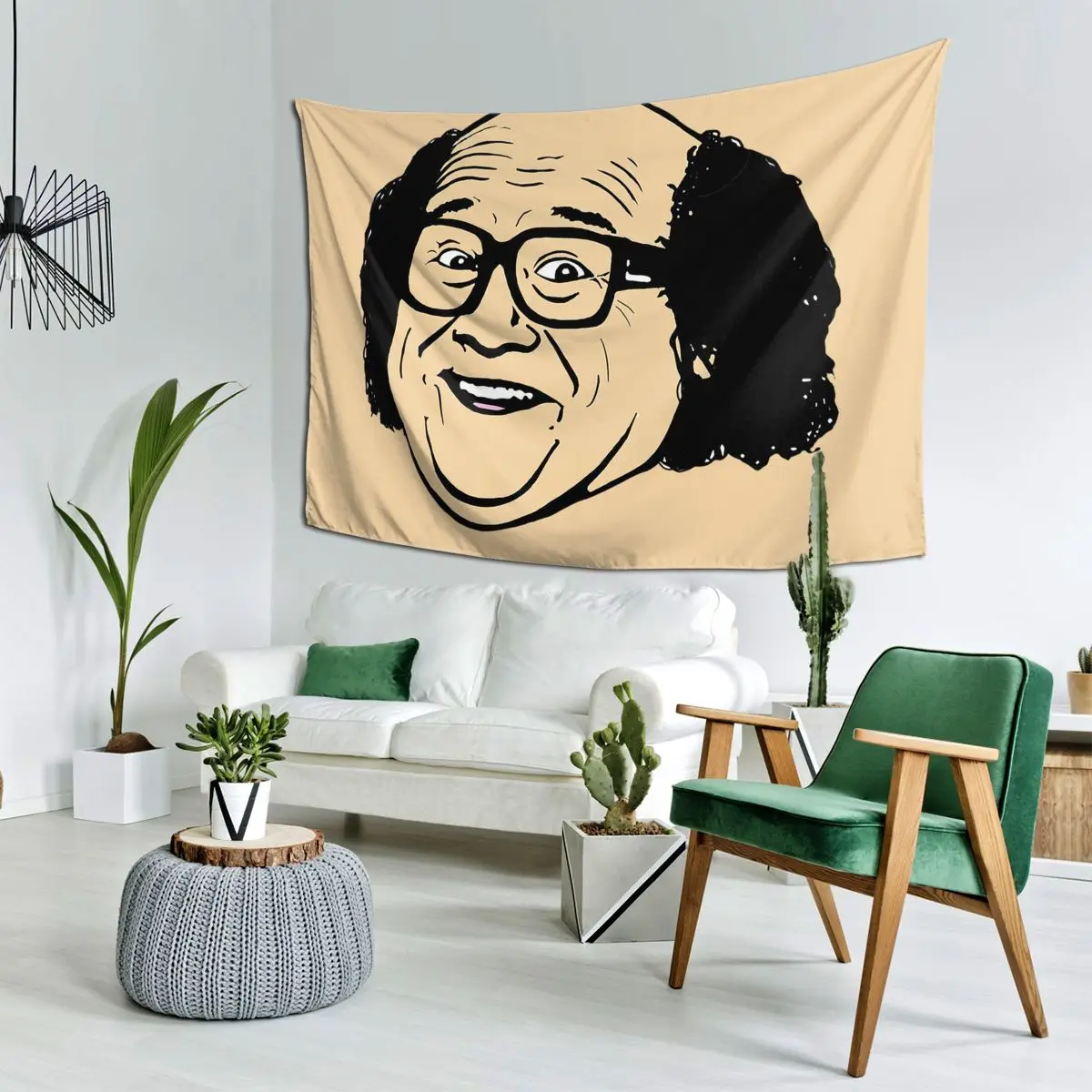 

Гобелен Дэнни Девито 2, настенный, эстетический, для украшения дома, гобелены для комнаты в общежитии