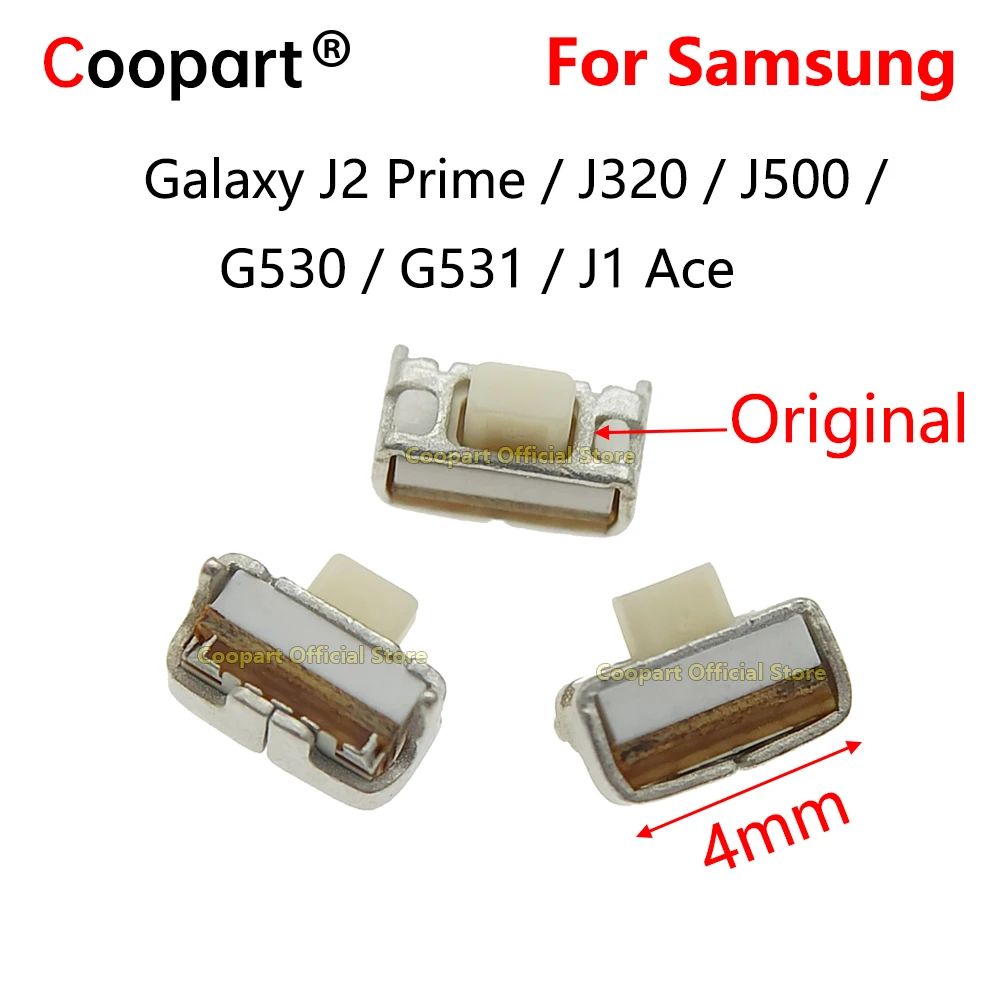 10-1000pcs Power Volume Switch Key Buttons Connector For Samsung Galaxy J2 Prime / J320 / J500 / G530 / G531 / J1 Ace