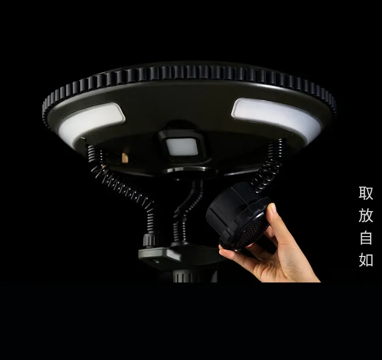 Luz solar de audio para campamento, luz LED multifuncional para tienda de campaña al aire libre, luz de jardín