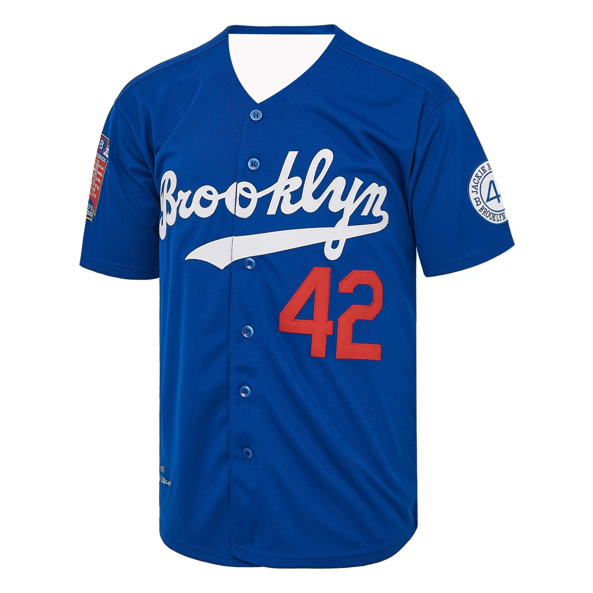 SEASONMARK 2026 Men's Royal Blue Legend 3D Printed Vintage Baseball Jersey Hip Hop 42 Vintage Style Streetwear