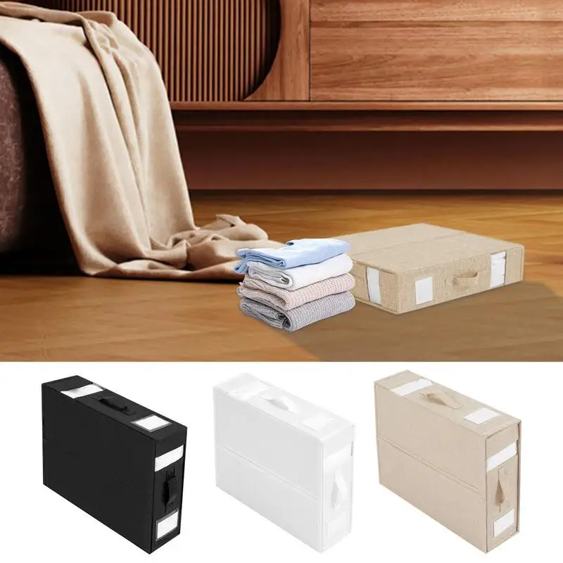 

Bed Sheet Organizer Blankets Cover Set Organizer For Wardrobe Sheet Storage For Bedding Pillowcase Box Bin home accessories