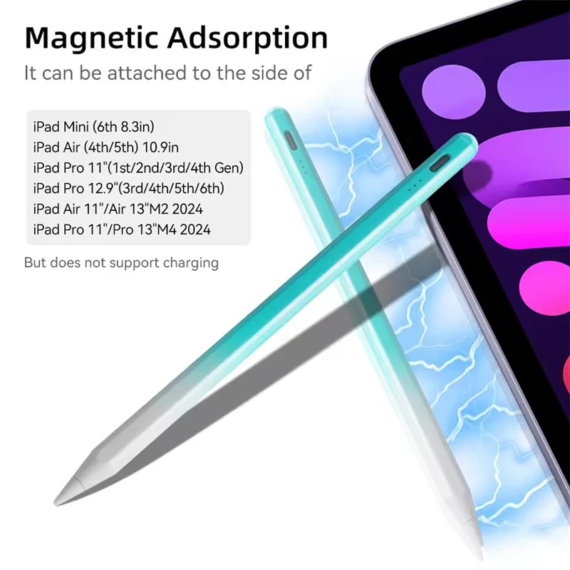 For Apple Pencil 2 1 Palm Rejection Power Display iPad Accessories iPad 2022 2021 2020 2019 2018 Pro 11 12.9 Air Mini Stylus Pen